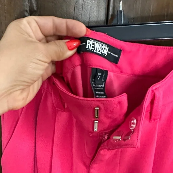 Rewash Pink Wide-Leg Trousers - Picture 4 of 6